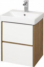Акватон Мебель для ванной Сканди 45 дуб рустикальный, белая – фотография-2